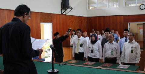 Pelantikan dan Pengambilan Sumpah Jabatan Pejabat Struktural dan Fungsional di Kabupaten Seluma