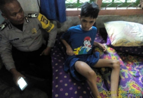 Jordi Dwi Prasetio (15) warga desa Talang Benuang kecamatan Air Periukan kabupaten Seluma