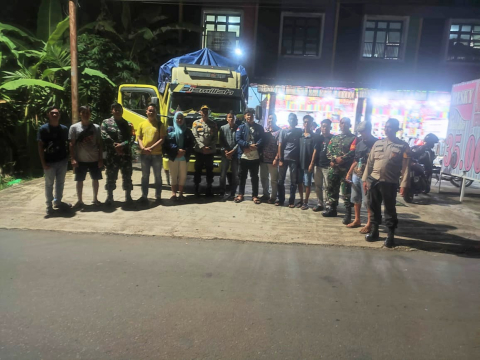 Dikawal Personel Gabungan, Logistik Pemilu Digeser Dari Gudang PPK Lais Ke Gudang Logistik KPU 