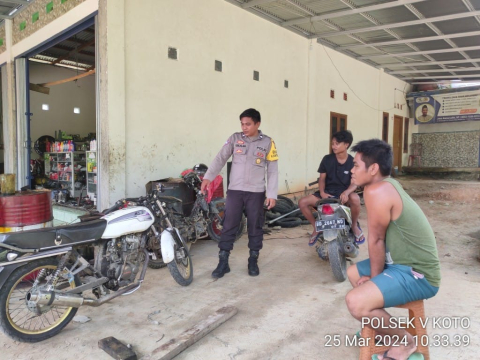 Antisipasi Kejahatan 3C, Polsek V Koto Tingkatakan Patroli KRYD 