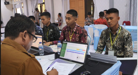 101  Peserta Seleksi Penerimaan Polri Laksanakan Rikmin Awal di Polres Mukomuko