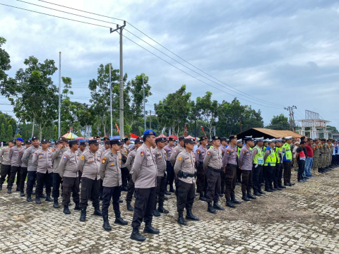 Pengamanan Tabligh Akbar, Polres Mukomuko Kerahkan Puluhan Personel