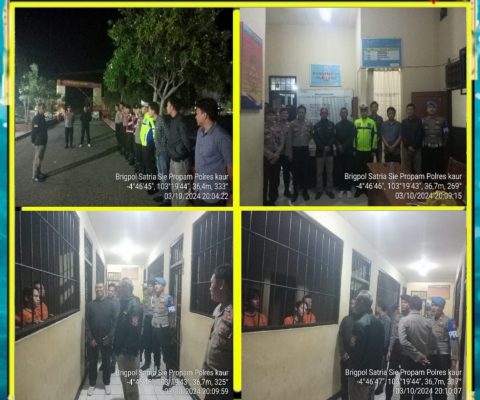 Selalu Siaga, Si Propam Polres Kaur Cek Kelengkapan Anggota yang Melaksanakan Piket Fungsi Yanmas  