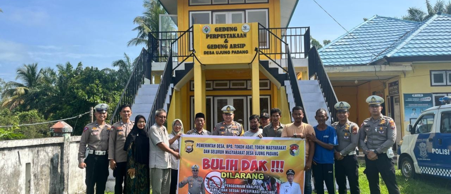 Satlantas Polres Mukomuko Sosialisasi Penolakan Penggunaan Knalpot Racing 