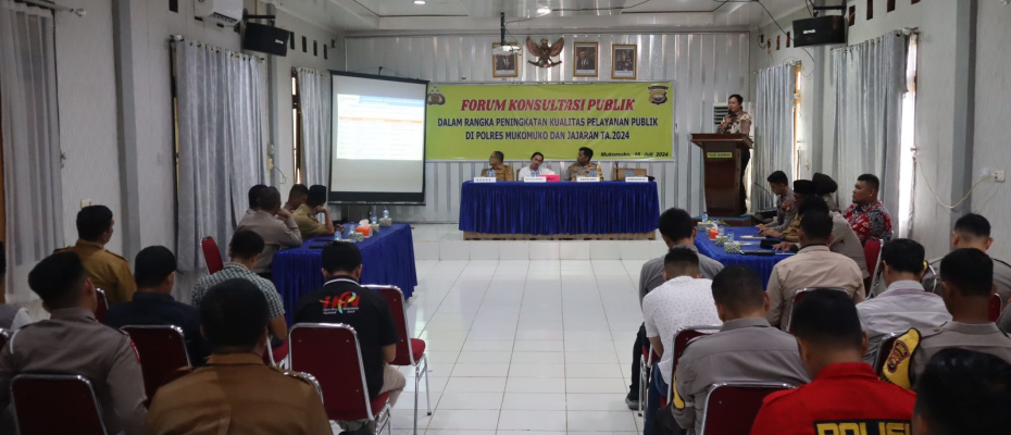 Polres Mukomuko Gelar Rapt Forum Konsultasi Publik, Tingkatkan Citra Polres yang Humanis