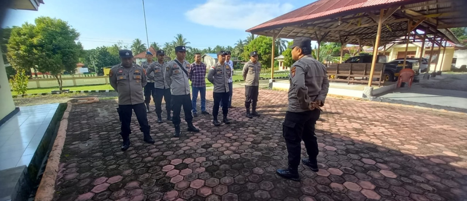 Evaluasi Kinerja, Polsek Maje Polres Kaur Gelar Apel Pagi Rutin  