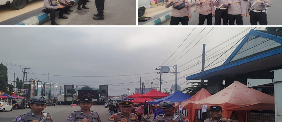 Polsek Ratu Agung Polresta Bengkulu Laksanakan Pengamanan Kegiatan Fun Walk Green Democracy Bersama Ketua DPD RI
