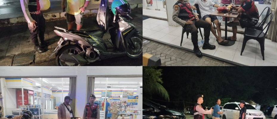 Polresta Bengkulu Gelar Patroli Malam, Berikan Himbauan dan Jamin Keamanan Warga