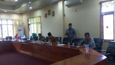Hearing pansus aset DPRD Kota Bengkulu dengan warga Kelurahan Bentiring