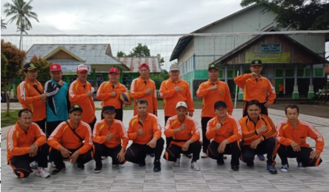 Tim Volly Ball Kemenag Rejang Lebong Berhasil Membuat Kepala KUA Bertekuk Lutut
