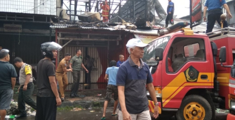 Lokasi Kebakaran Toko Manisan di Rejang Lebong