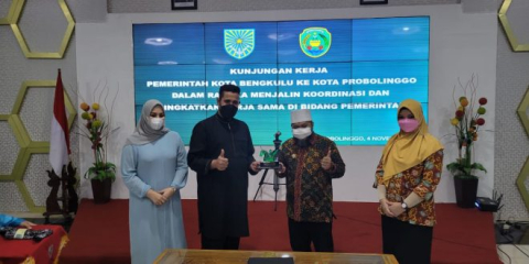 Jalin Koordinasi dan Kerjasama, Wali Kota Bengkulu Temui Wali Kota Probolinggo