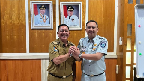 Kunjungan Kepala PT Jasa Raharja Bengkulu ke Kantor Kepala BPKD Provinsi Bengkulu