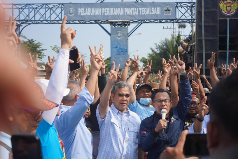 Hadiri Deklarasi Nelayan Tegal, Muzani: Apa yang Diharapkan Nelayan akan Diperjuangkan Prabowo