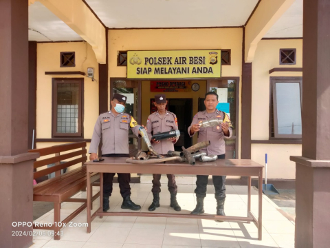 Giat Hunting, Polsek Air Besi Lakukan Penertiban Pengguna Knalpot Brong