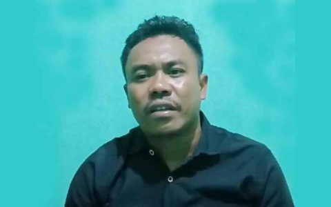 Ali Rumowa, Ketua Umum PP-PMI (Perkumpulan Mahasiswa Indonesia) dalam testimoninya, Kamis (14/03/2024).