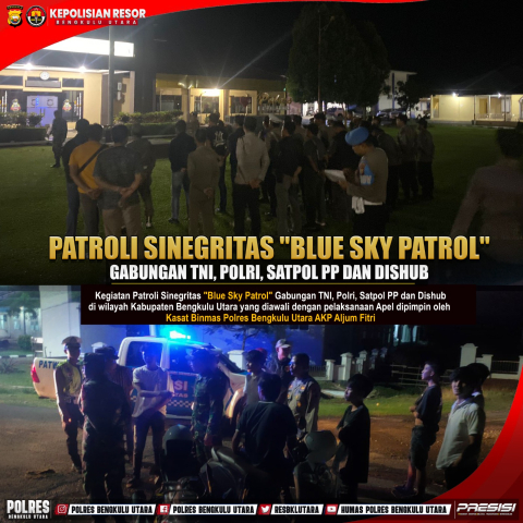 Patroli Sinergitas, Polres BU dan Jajaran Bersama TNI, Satpol PP, Dishub Ciptakan Kamtibmas yang Aman dan Kondusif 