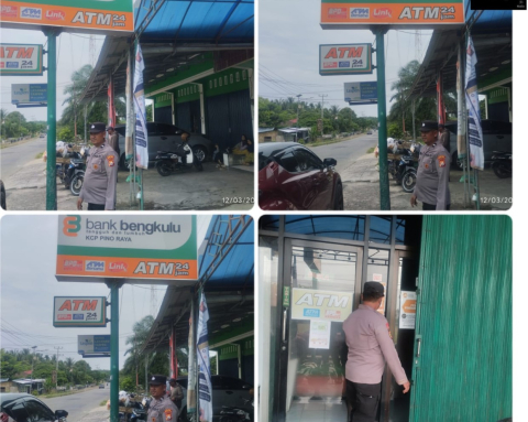 Patroli Presisi, Polsek Pino Raya  Sambangi BPD Capem dan BRI Unit Pino Raya Serta Masyarakat, Sampaikan Imbauan Kamtibmas  