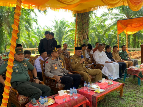 Kapolres Kaur Hadiri Pelatakan Batu Pertama Pembangunan Gereja Katolik 