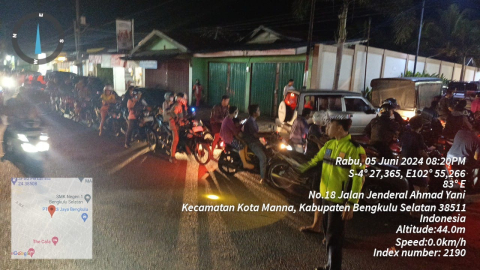 Antisipasi Bali dan Ciptakan Kamseltibcarlantas, Sat Lantas Polres BS, Giatkan Patroli Blue Light