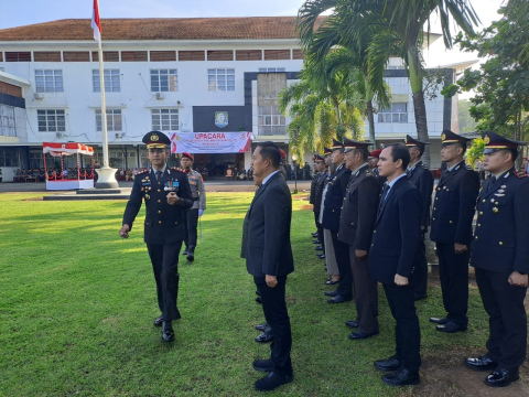 Kapolres Kaur Pimpin Upacara HUT Bhayangkara ke-78 Tahun 2024