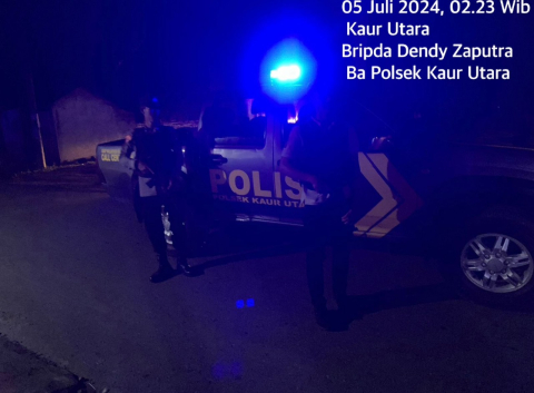 Patroli KRYD Polsek Kaur Utara dalam Mencegah Tindak Pidana 3C