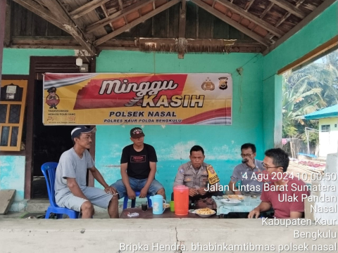 Jumat Curhat Polsek Nasal Bersama Warga Desa Ulak Pandan