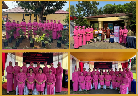 Kunjungan Kerja Ketua Bhayangkari Cabang Bengkulu Utara Beserta Rombongan Pengurus Ke Pengurus Ranting Bhayangkari Lais