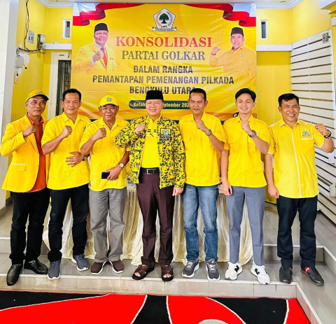 Rohidin Mersyah Pastikan Golkar Tegak Lurus Dukung Arie-Sumarno di Pilkada Bengkulu Utara