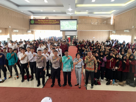 Jasa Raharja Bengkulu Menjadi Narasumber Police Goes to Campus di Universitas Muhammadiyah Bengkulu