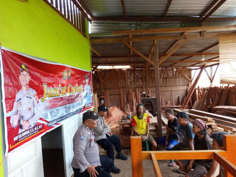 Polsek Kotapadang Gelar Kegiatan Jumat Curhat di Desa Lubuk Mumpo
