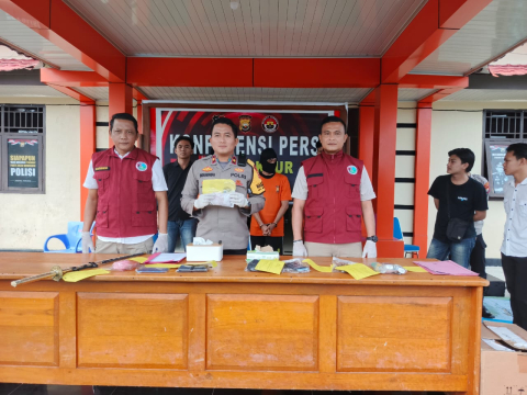 Ungkap Kasus Peredaran Narkoba, Satresnar Polres Kaur Amankan Pengedar dan Kurir, BB 22,34 Gram Sabu
