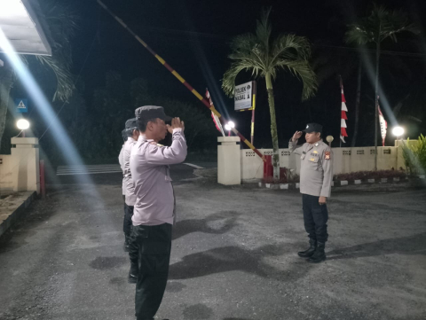 Polsek Nasal Gelar Apel Malam Piket Yanmas untuk Tingkatkan Kesiapsiagaan