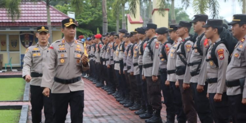 Polres Mukomuko Bengkulu Kerahkan 310 Personel Siap Amanan TPS di Pilkada 2024