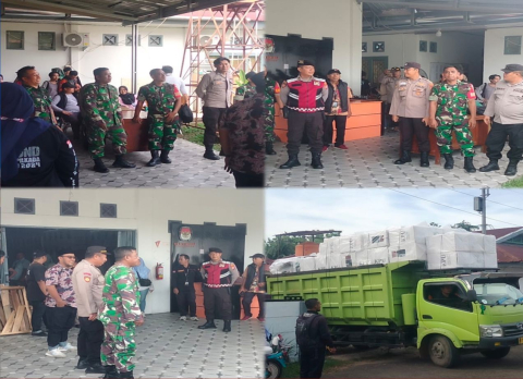 Subsatgaswil Muara Bangkahulu Kawal Logistik Pemilukada 2024 dari PPK Muara Bangkahulu ke KPU Kota Bengkulu 