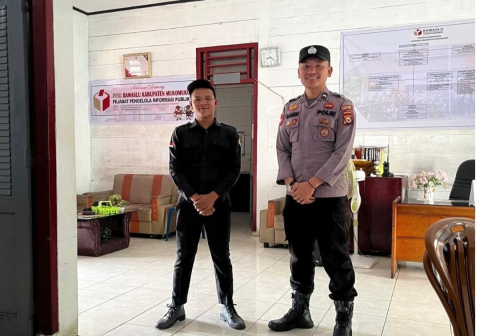 Tetap Pastikan Keamanan Pasca Pilkada Subsatgas PAM Kantor Tetap Jaga Kantor Penyelenggara Mukomuko