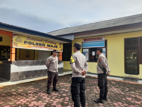Polsek Maje Gelar Apel Pagi untuk Tingkatkan Disiplin dan Pelayanan Masyarakat