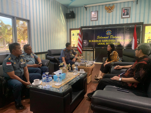 Kepala Cabang Jasa Raharja Bengkulu Berkoordinasi dengan Pangkalan TNI AL Bengkulu Terkait Kendaraan Bermotor yang Masuk ke Wilayah Bengkulu
