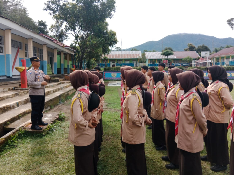 Satbinmas Polres Lebong Laksanakan Saka Bhayangkara di SMUN 05 Lebong