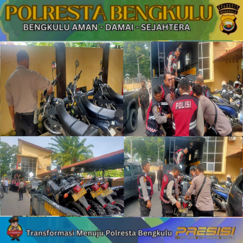 Sat Samapta Polresta Bengkulu Lakukan Pemeliharaan Rantis R2