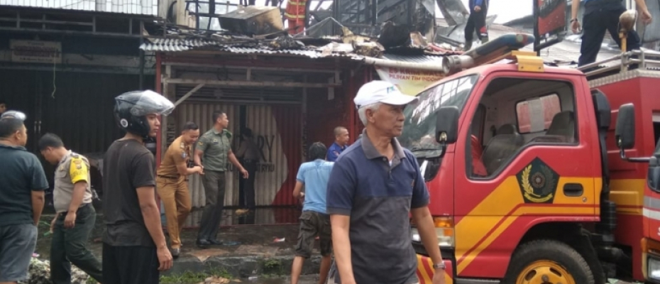 Lokasi Kebakaran Toko Manisan di Rejang Lebong