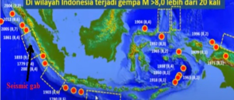 Peta wilayah seismic gab di Indonesia ditandai dengan kotak persegi panjang warna kuning Share Facebook Twitter WhatsApp