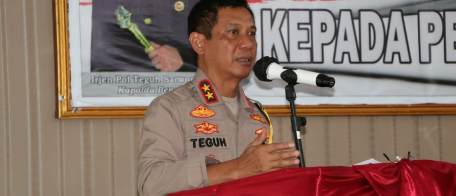 Kapolda Bengkulu, Irjen Pol. Drs Teguh Sarwono, M.Si