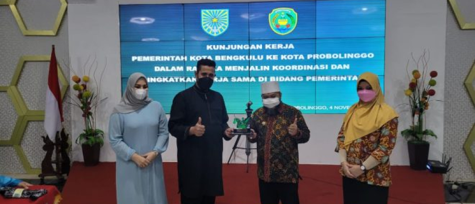 Jalin Koordinasi dan Kerjasama, Wali Kota Bengkulu Temui Wali Kota Probolinggo