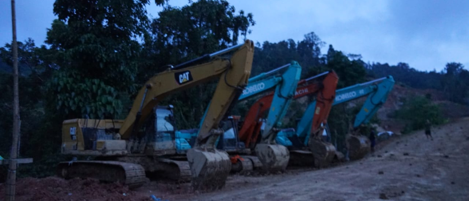 Diduga Mafia Tambang, 8 Eksavator dan 7 Penambang Diamankan Petugas Gabungan