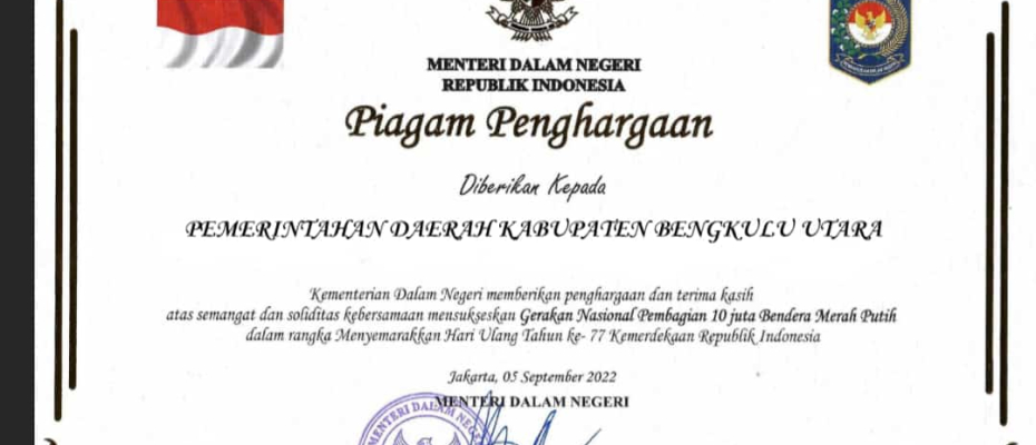 Pemkab BU Raih Penghargaan Dari Kemendagri