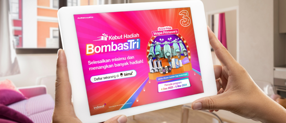 Tri Hadirkan Rangkaian Kejutan Melalui Program Kebut Hadiah BombasTri sebagai Wujud Apresiasi Bagi Pelanggan Setia
