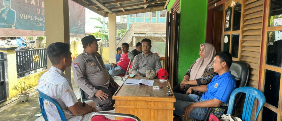 Jelang Pemilu 2024, Polsek Padang Guci Hulu Sambang Sekertariat Panwaslu Kecamatan Lungkang Kule