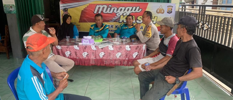 Minggu Kasih Polsek Kaur Utara Dengarkan Keluhan Warga di Desa Talang Jawi II  