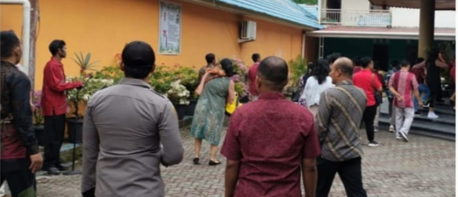 Berikan Pelayanan dan Pelindungan Bagi Masyarakat, Polres Rejang Lebong Amnkan Ibadah Mingguan di Gereja